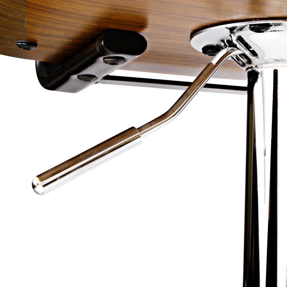 Adjustable Height Bar Stools with Gas Lift Mechanism - Premium White Leather Counter Stools for Kitchen Island, Dining Room & Home Bar