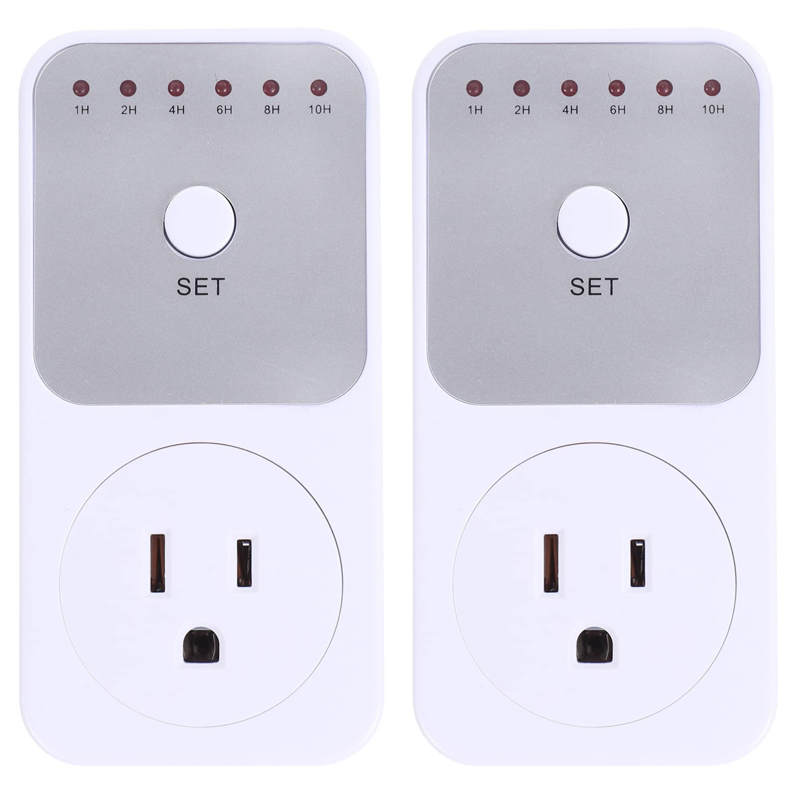 DOITOOL 2-Pack Mechanical Light Timer Plug for Electrical Outlets - Automatic On/Off Switch for Fish Tanks, Fans, LED Lights & Home Appliances - Energy Saving & Convenient for Daily Use