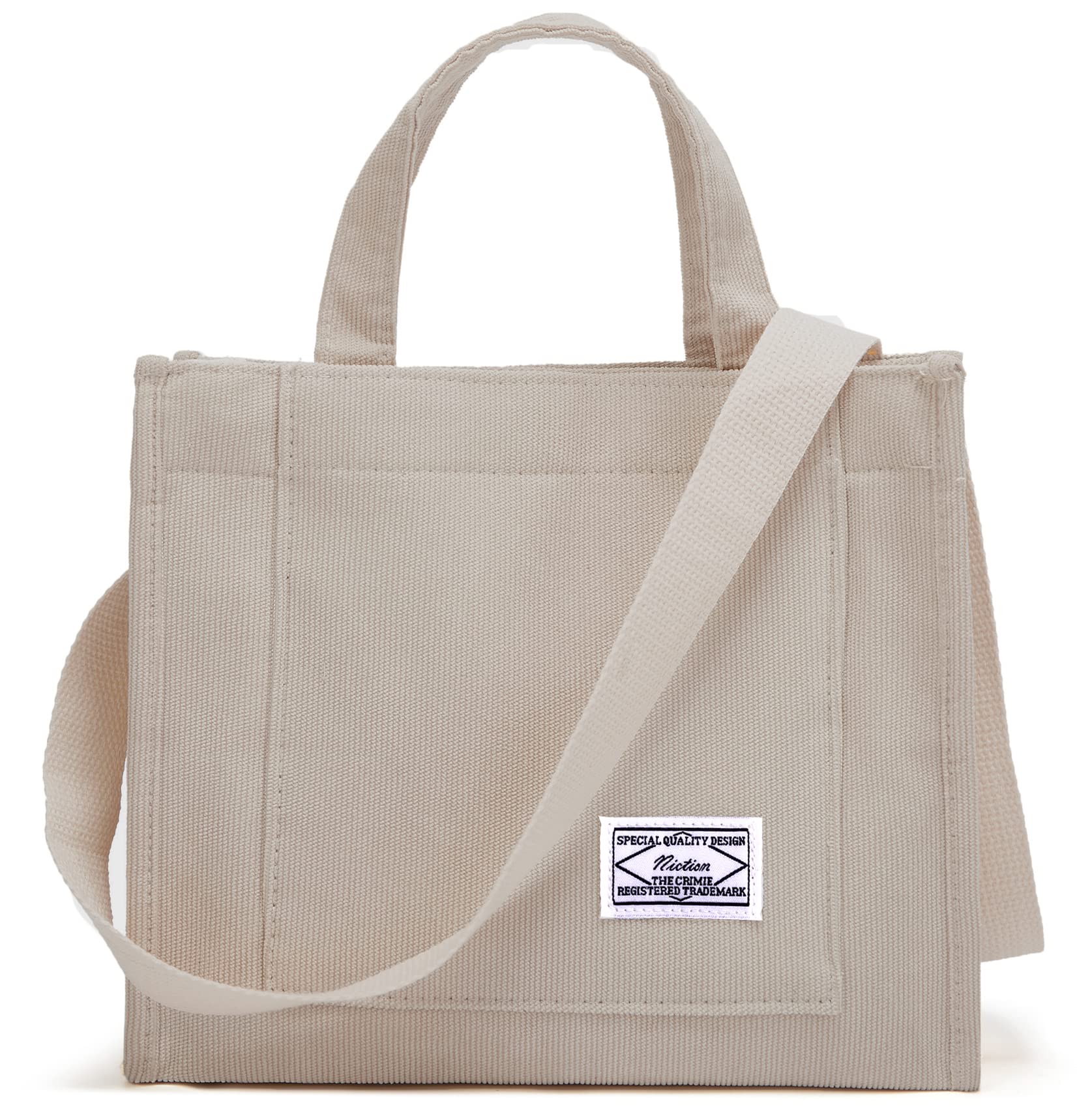 Stylish Corduroy Tote Bag for Women - Small Satchel Shoulder Crossbody Hobo Bag - Perfect for Work, School & Travel 2023 | Office Essentials, College Accessories & Weekend Getaways