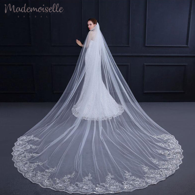 Dalisay Veil - Elegant Bridal Wedding Veil for Women | Perfect for Church Ceremony, Photoshoot & Special Occasions
