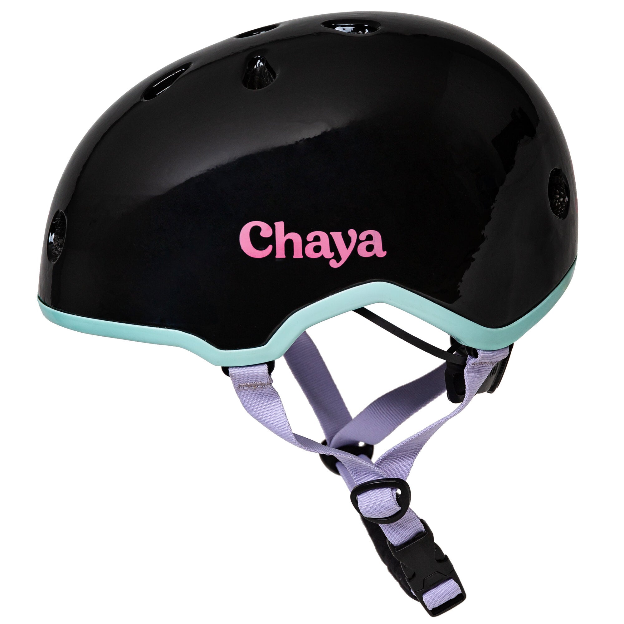Chaya Elite Black Skate Helmet with Removable Peak - Safe & Stylish for Roller Skating, Skateboarding & Scooter Riding