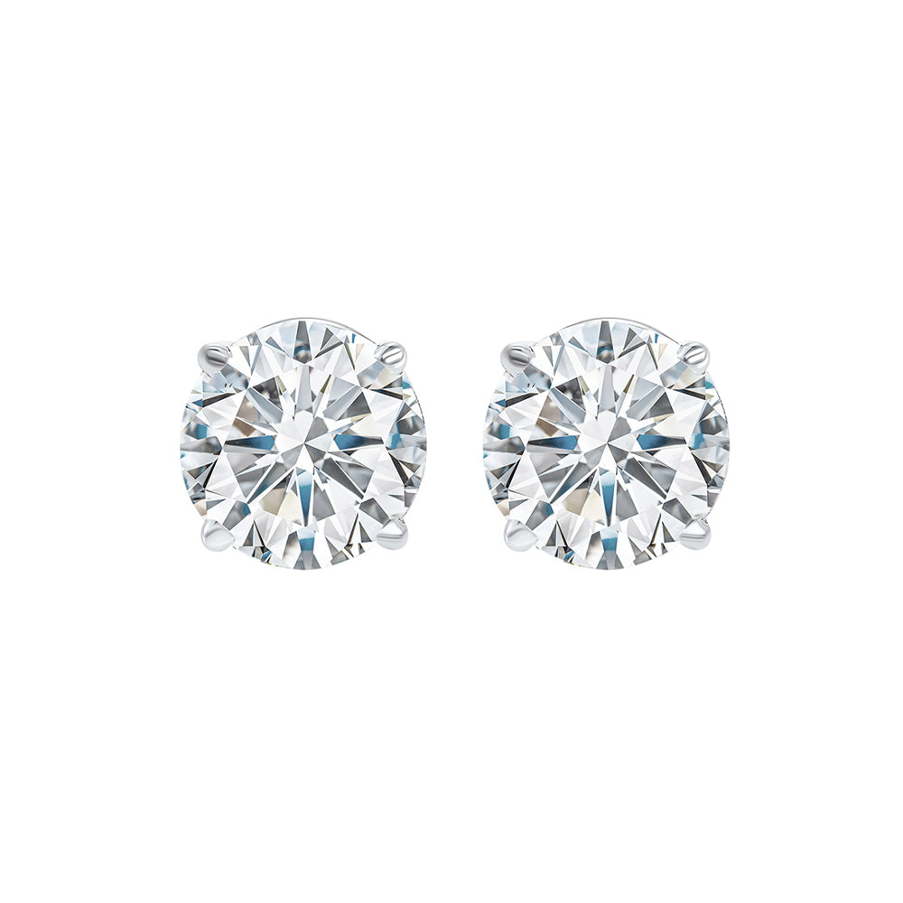 14K White Gold 1CTW Diamond Stud Earrings for Women - Perfect for Weddings, Anniversaries & Special Occasions