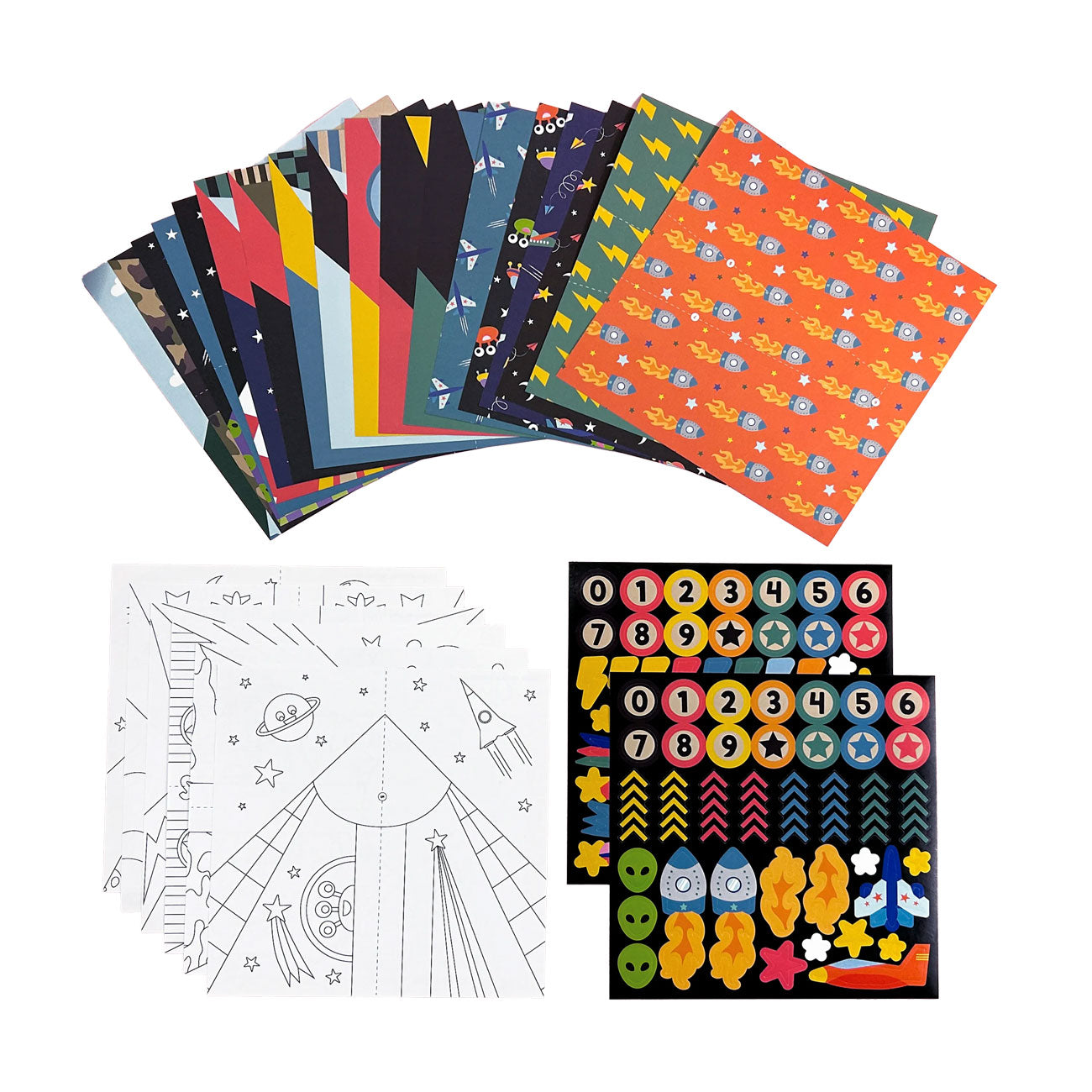 DIY Paper Airplane Activity Kit - Set of 24 Planes for Kids STEM Learning & Creative Play | Fun Indoor & Outdoor Flying Toy for Birthday Parties, Classroom Activities
