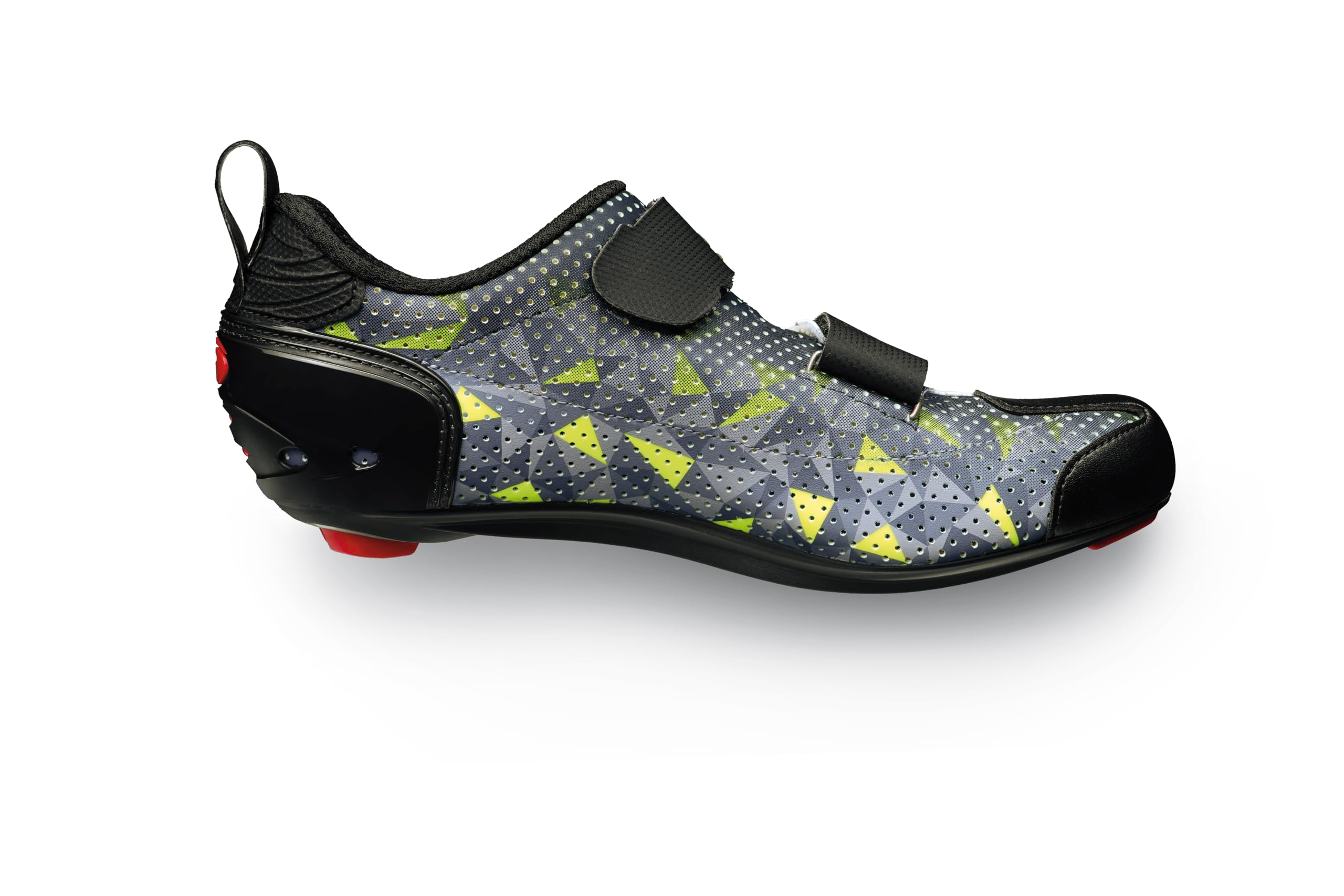 SIDI Men's T-5 AIR Professional Triathlon Cycling Shoes with Secure Velcro Closure - Ideal for Road Biking, Indoor Training & Triathlon Competitions