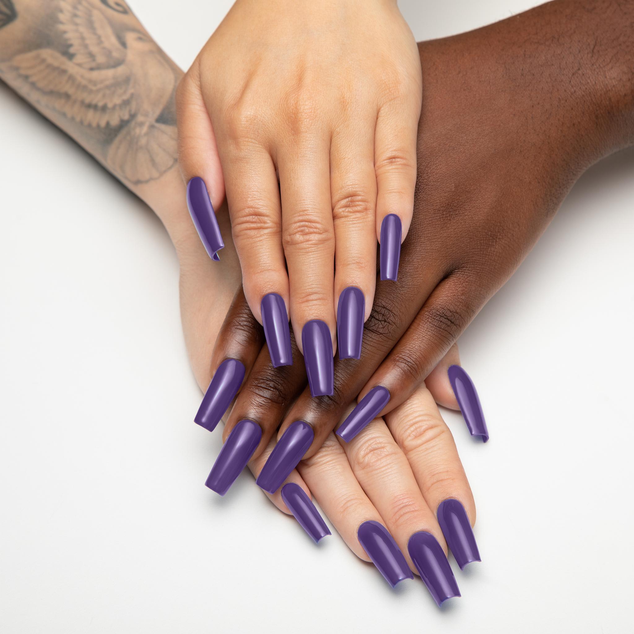 Apres Gel Nail Polish - Eggplant Emoji Purple UV/LED Soak Off Gel Color for Nail Salon & Home Manicure | Long Lasting Vegan Nail Art Design for Fall & Winter Seasons