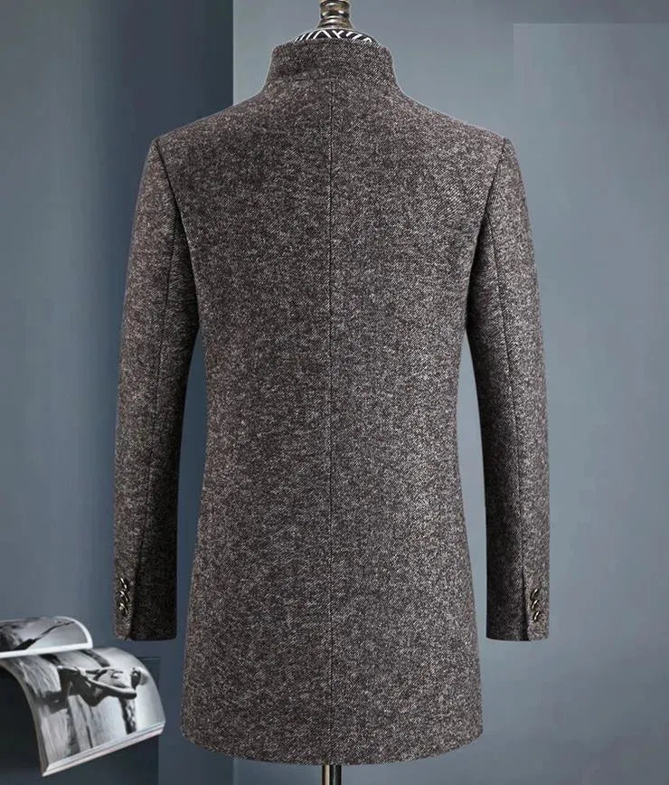 Stallone Men's Wool Winter Coat - Warm & Stylish Outerwear for Cold Weather - Perfect for Outdoor Activities & Daily Commute