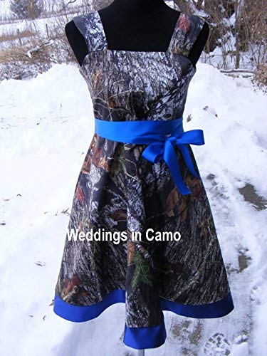 Camo Flower Girl Dress for Weddings - Girls Camo Bridesmaid Dress for Outdoor & Rustic Weddings