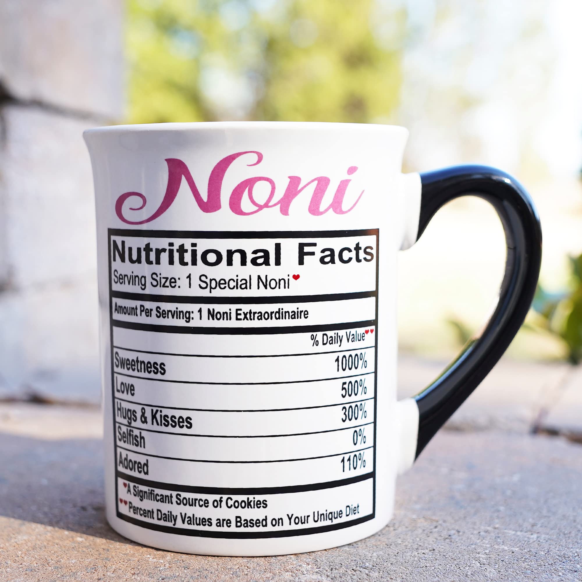 Ceramic Noni Nana Coffee Mug - Perfect Gift for Grandma, Mom & Women | Large Stoneware Tea Cup for Birthday, Christmas & Home Decor | Ideal for Cozy Mornings & Heartwarming Family Moments