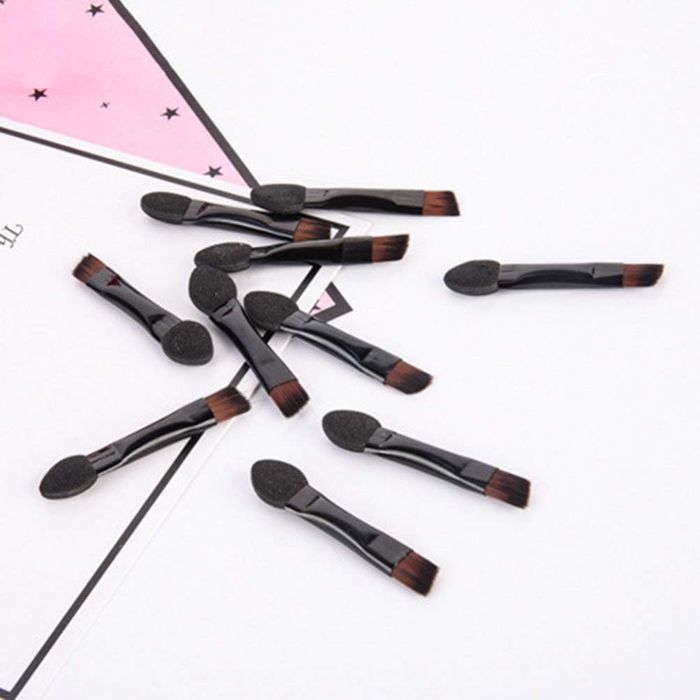 Lurrose Double Sided Eyeshadow Sponge Applicators - 50PCS for Precision Makeup Blending