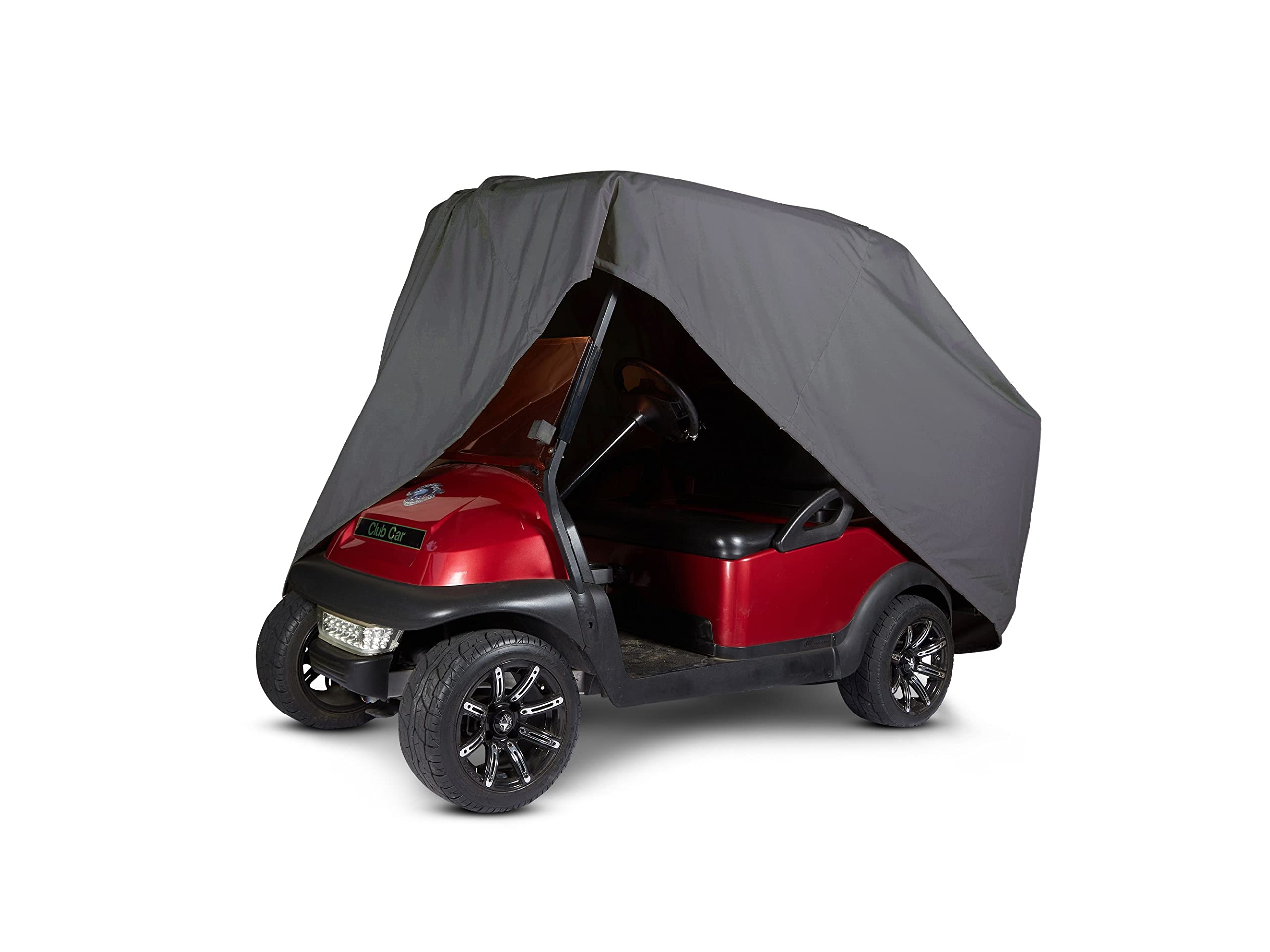 Covermates Golf Cart Cover - Lightweight Polyester Weatherproof Cover with Drawcord Hem for Golf Carts & Power Sports Vehicles | UV Protection & All-Weather Protection | Perfect for Outdoor Storage & Winter Protection (Charcoal)
