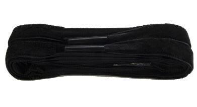 Black Velvet Shoelaces - Elegant & Soft Ribbon Laces for Dress Shoes, Boots & Formal Wear - Perfect for Weddings, Parties & Special Occasions