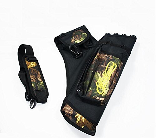 **Zzuus Camo Outdoor Archery Arrow Quiver Bag - 4-Tube Arrow Holder for Bow Target Practice & Hunting - Durable & Lightweight for Outdoor Adventures**
