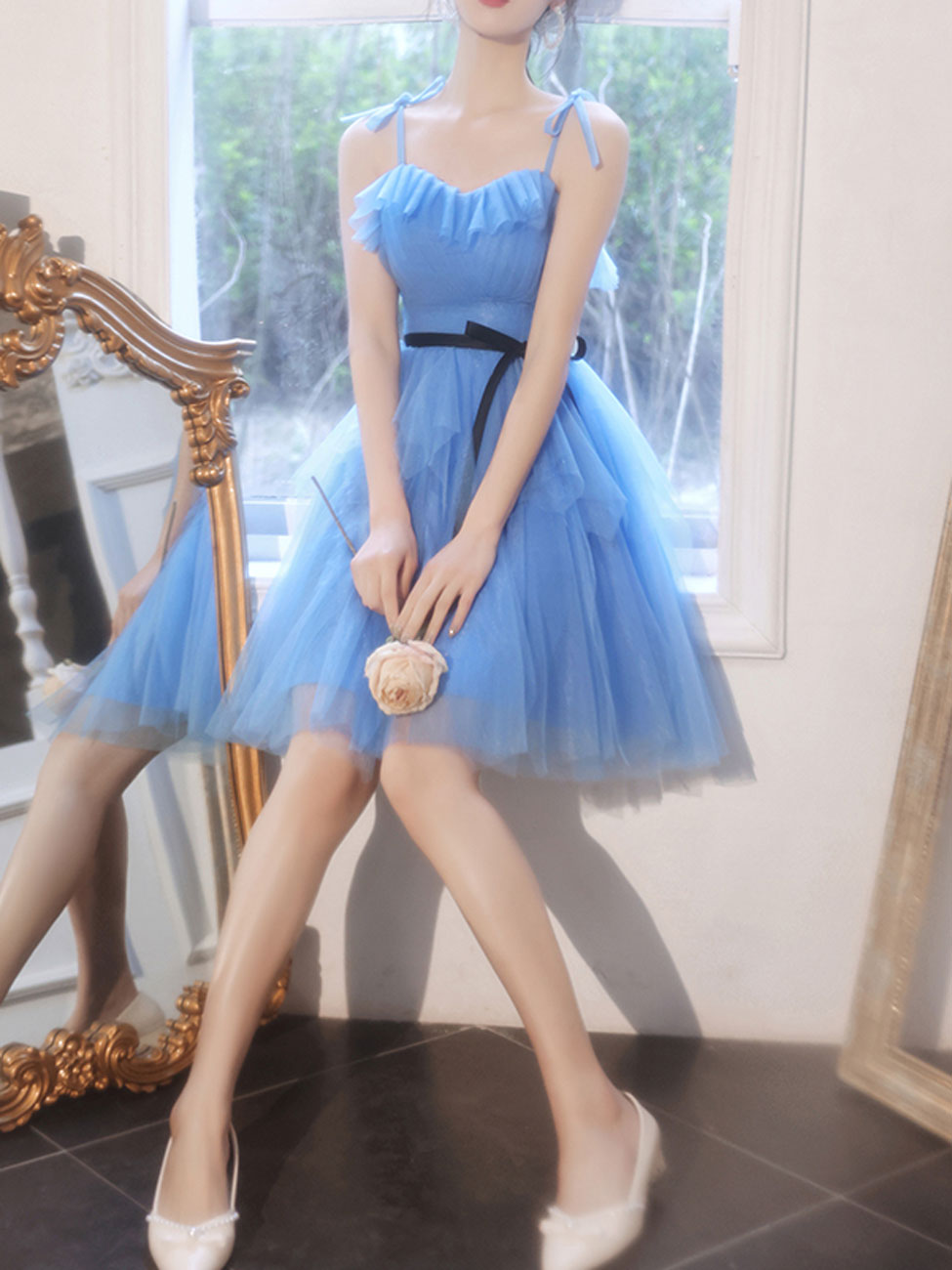 Elegant Mini Blue Prom Dress for Women - Short Homecoming Dresses in Royal Blue - Perfect for School Dances, Parties & Special Occasions
