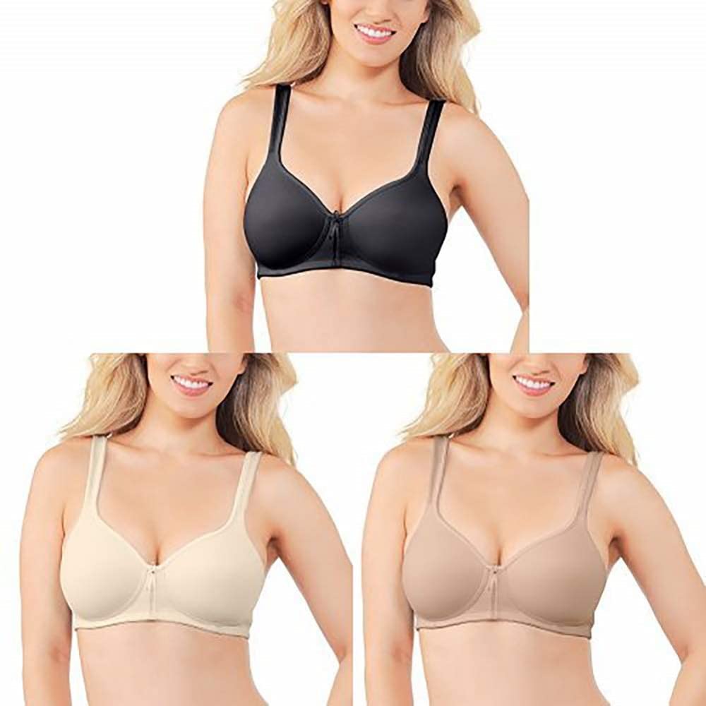 Vanity Fair Women's Body Caress Full Coverage Wirefree Bra 72335 - Comfortable Seamless Underwire-Free Bra for Everyday Wear, Work & Relaxation