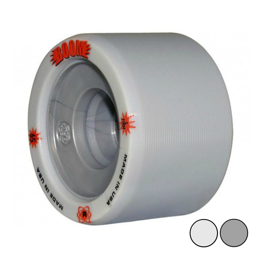 Atom Boom HP 62mm/38mm Roller Skate Wheels 4 Pack - High Performance Outdoor/Indoor Skating Wheels for Speed and Durability - Perfect for Rink, Park, and Street Skating