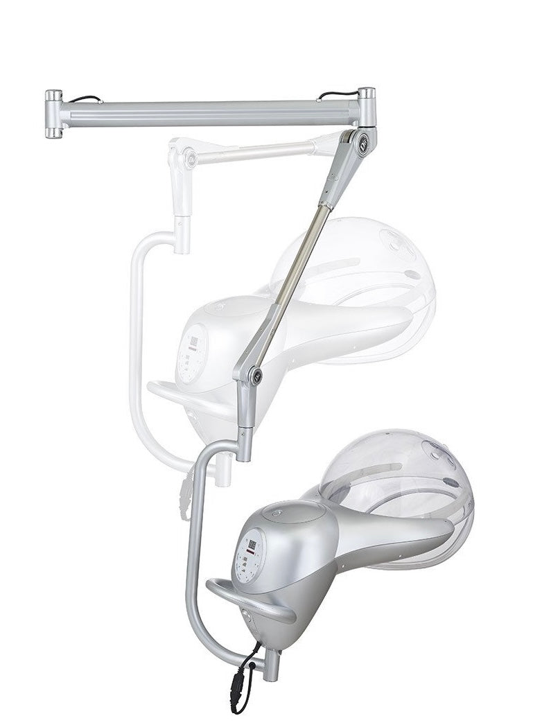 Professional Ion Wall Mounted Hair Steamer for Salon & Home Use - Deep Conditioning Treatment for Dry, Damaged Hair - Perfect for Hydration & Styling