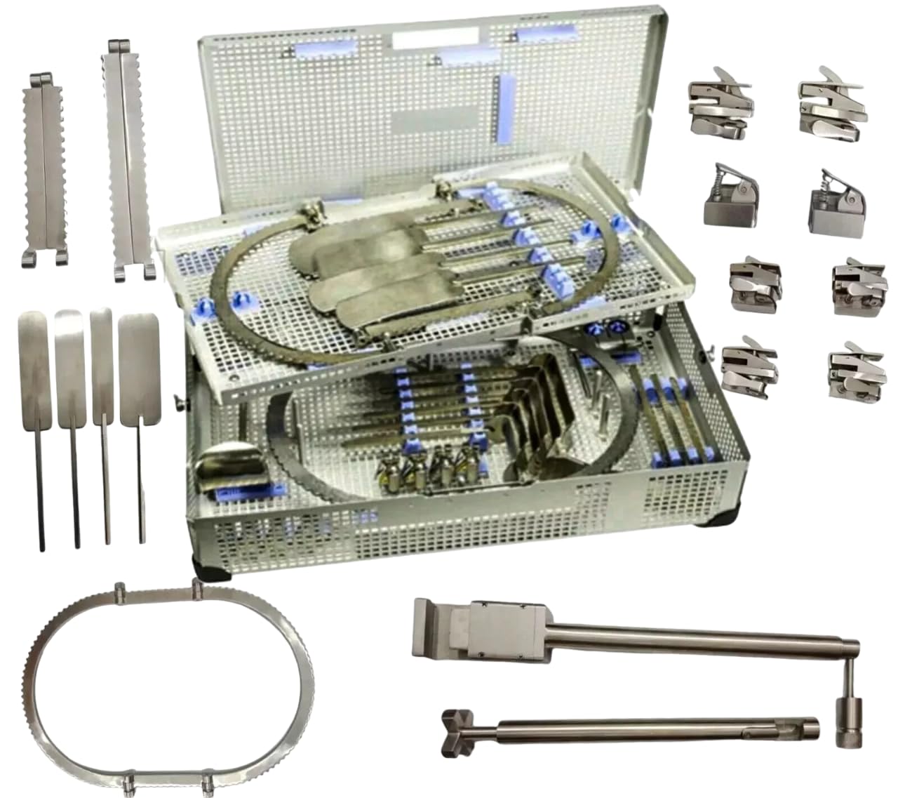 Bookwalter Surgical Retractor Set with Storage Box - Premium Stainless Steel Abdominal & Pelvic Surgery Instruments for Operating Room & Hospital Use