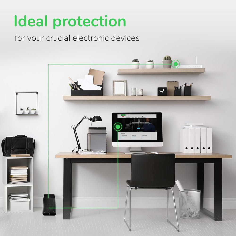 APC BE850G2 UPS Battery Backup & Surge Protector - 850VA/510W Uninterruptible Power Supply for Home Office, Gaming PC & Electronics - Open Box Condition