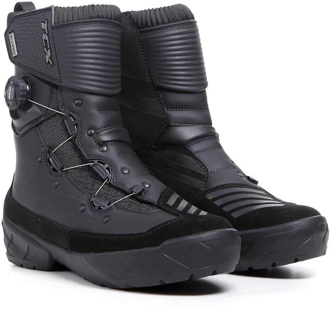 TCX Men's Biker Motorcycle Boots - Waterproof Leather Riding Boots for Cruiser & Touring - Durable & Comfortable for Long Rides & Motorcycle Adventures