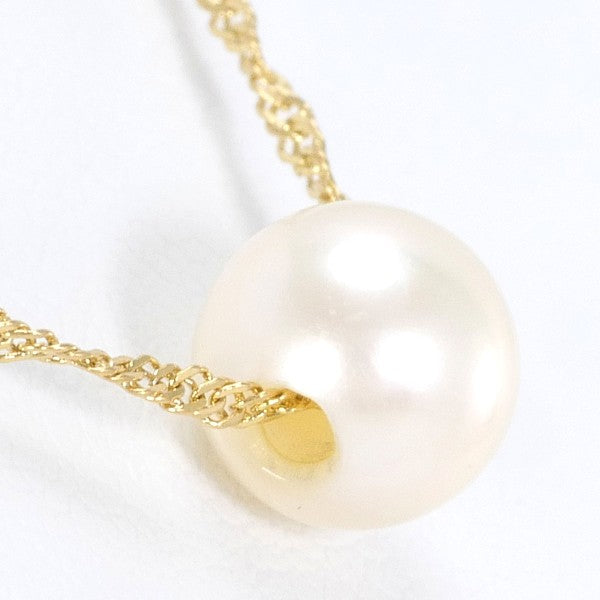 18K Yellow Gold Pearl Necklace for Women - Elegant Bridal Jewelry & Wedding Gift - Perfect for Anniversaries, Date Nights and Special Occasions