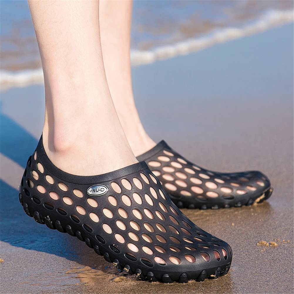 LEADER SHOW® Men's Ultralight Hollow Water Shoes - Breathable Summer Sandals for Swimming, Beach & Outdoor Activities - Comfortable Aqua Shoes for Walking, Hiking & Travel