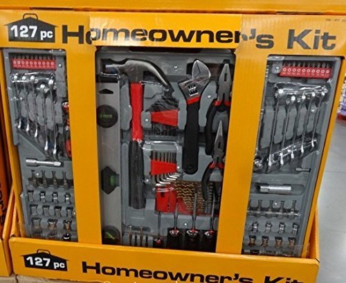 127-Piece Home Tool Set with Case - Complete DIY & Repair Kit for Homeowners, Handymen & Professionals - Perfect for Home Improvement, Auto Repair & Construction Projects