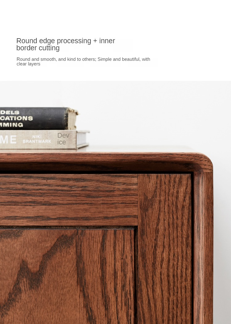 Solid Oak Wood Shoe Storage Cabinet - Modern Entryway Organizer with Ventilation Holes | Perfect for Small Spaces, Hallway, Mudroom & Apartment Entry