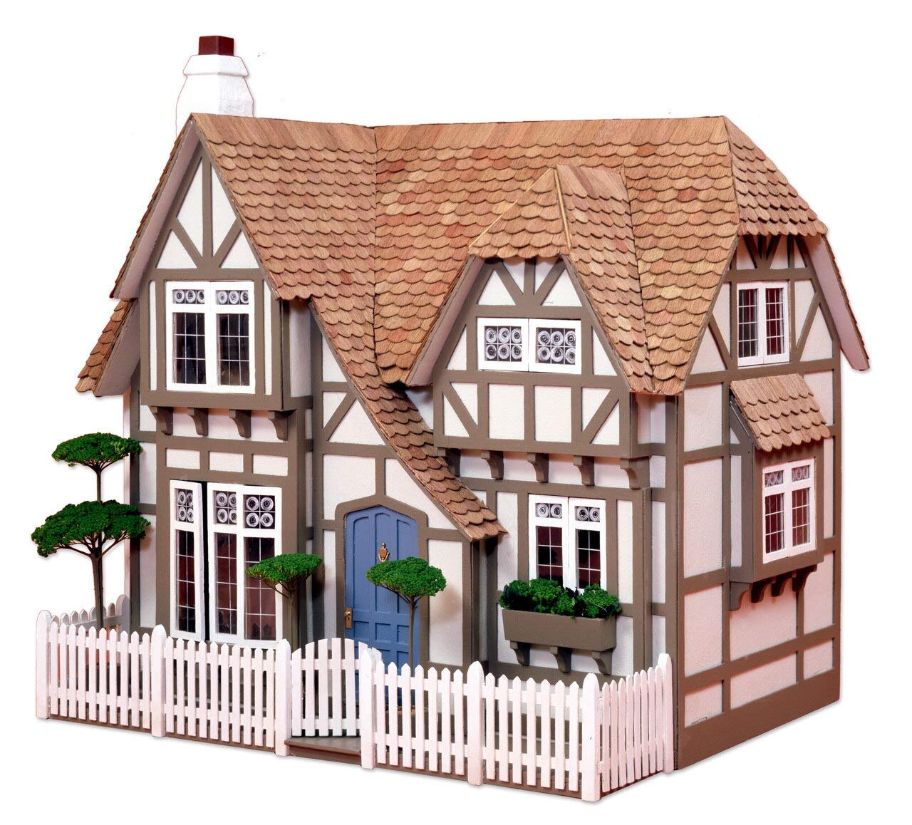 Greenleaf Glencroft Dollhouse Kit - 1 Inch Scale Miniature House Model for Collectors & DIY Enthusiasts | Perfect for Home Decor, Gifts & Creative Play