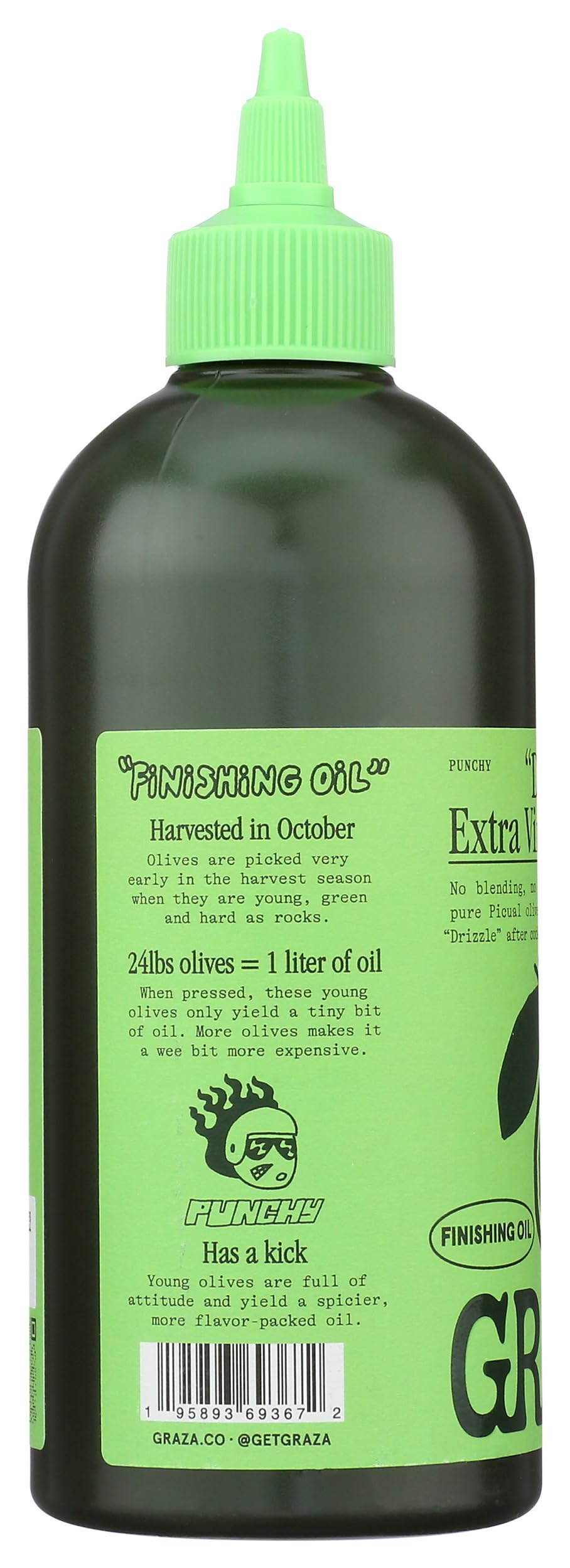 Graza Drizzle Extra Virgin Olive Oil - 500ml (16.9 Fl Oz) Cold Pressed, Unfiltered, Premium Cooking Oil - Pack of 6 Bottles - Perfect for Salads, Pasta, Bread Dipping & Gourmet Recipes