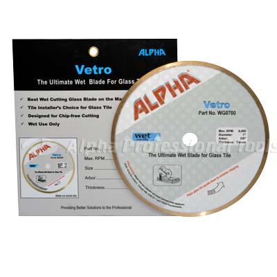 Alpha Vetro Premium Glass Tile Blade - Diamond Coated for Smooth Cutting - Perfect for Mosaic, Backsplash, and DIY Home Renovation Projects