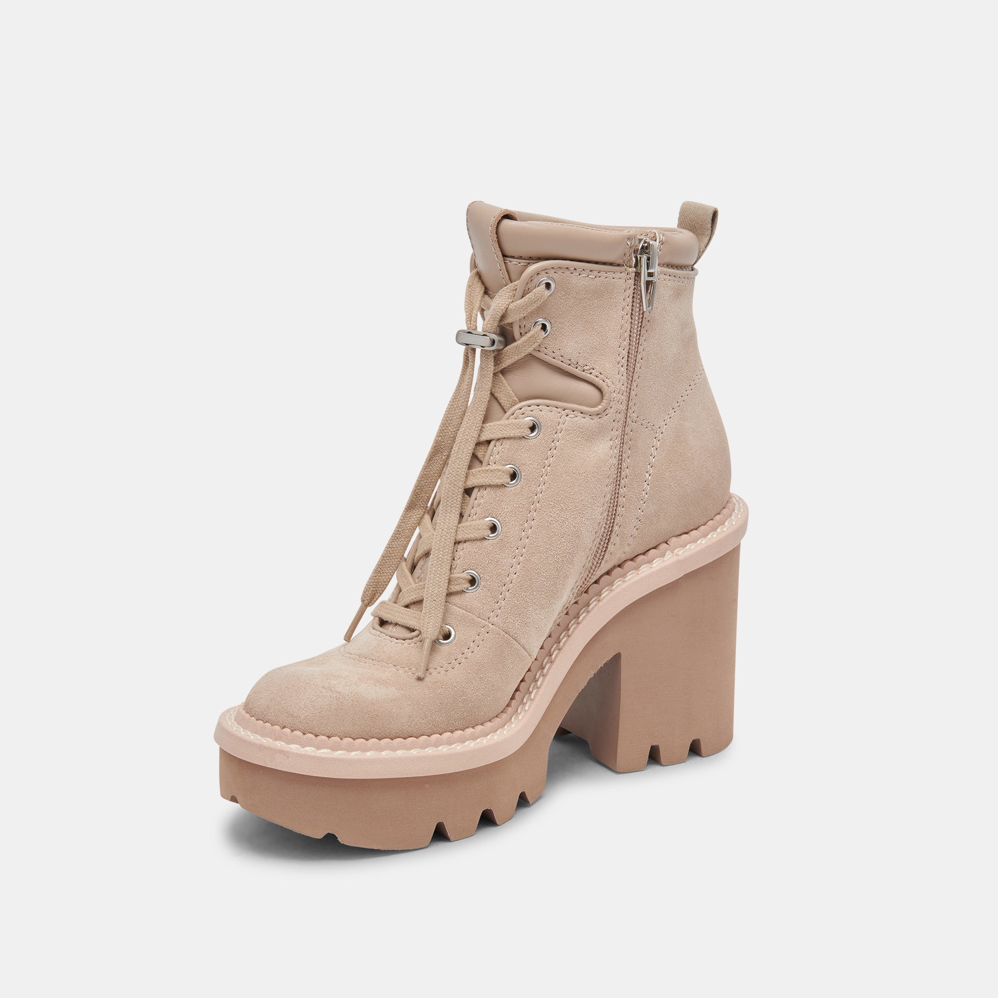 DOMMIE BOOTS TAUPE SUEDE - Stylish Women's Ankle Boots for Fall & Winter | Comfortable Casual & Dressy Footwear for Work, Date Night & Everyday Wear