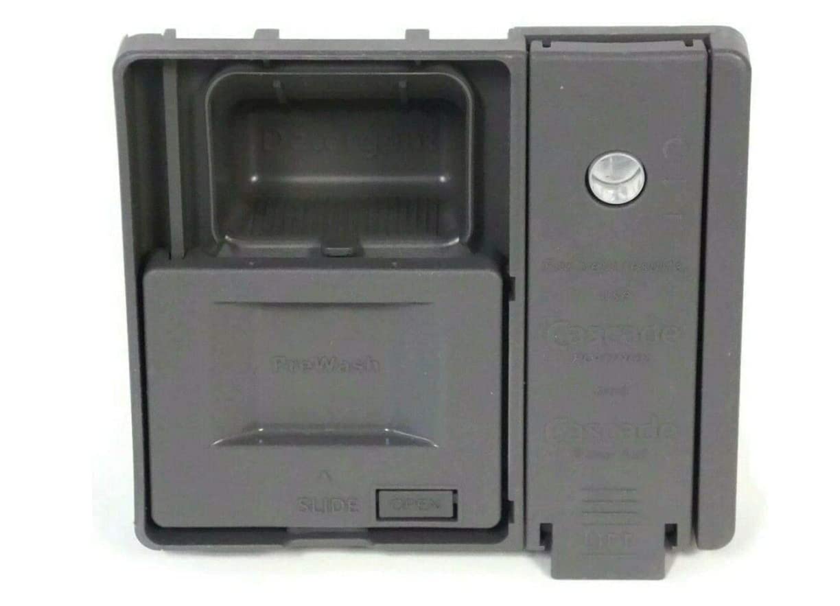 KitchenAid Dishwasher Detergent Dispenser Replacement - Compatible with KDTE334GPS0, KDTE554CSS3, KDTE554CSS4, KDTM354DSS4, KDTM354DSS5, KDTM354EBS1, KDTM354EBS2, KDTM354EBS3, KDTM354ESS1, KDTM354ESS2, KDTM354ESS3 Models - Perfect for Easy Dishwashing & Detergent Storage