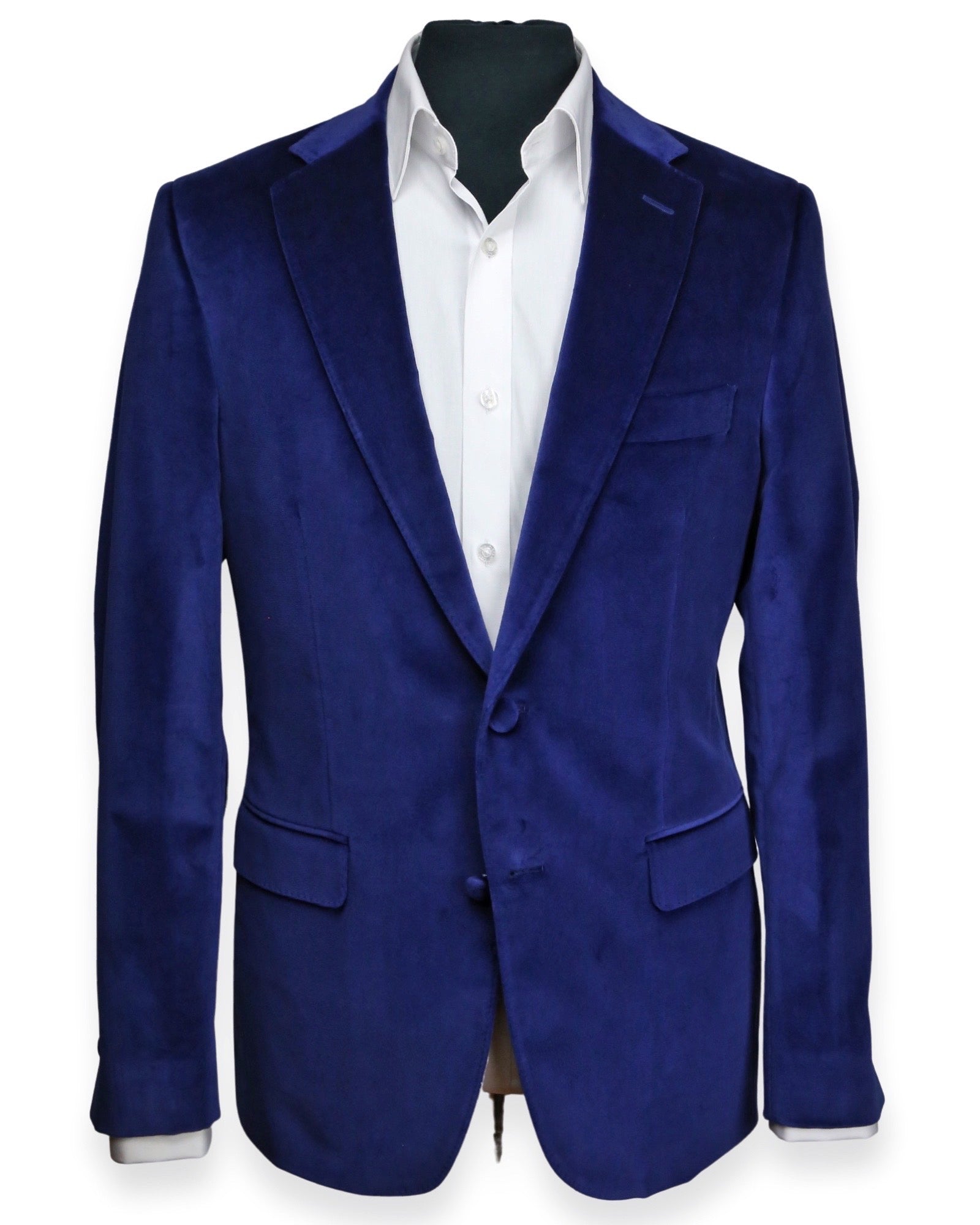 DÉCLIC 'Regal' Velvet Blazer Jacket for Women - Navy Blue Luxe Formal Wear - Perfect for Weddings, Parties & Evening Events