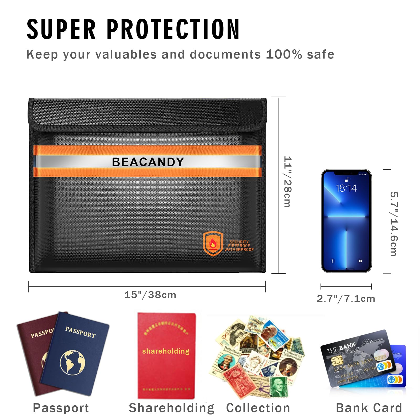 Fireproof Document Bag 15