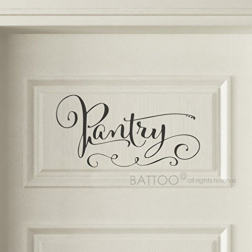 BATTOO Black Pantry Decal - 5