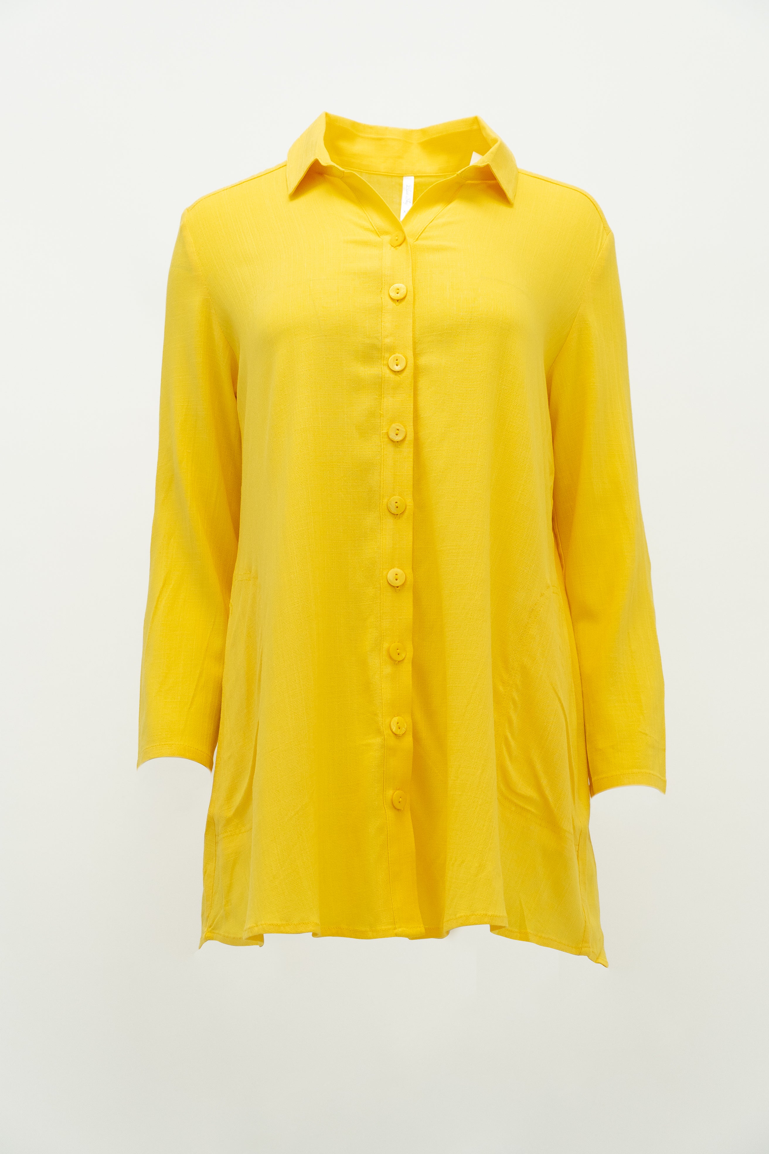 Celine Blouse - Elegant Wallflower Print Linen Bamboo Shirt for Women | Perfect for Office Wear & Summer Outfits