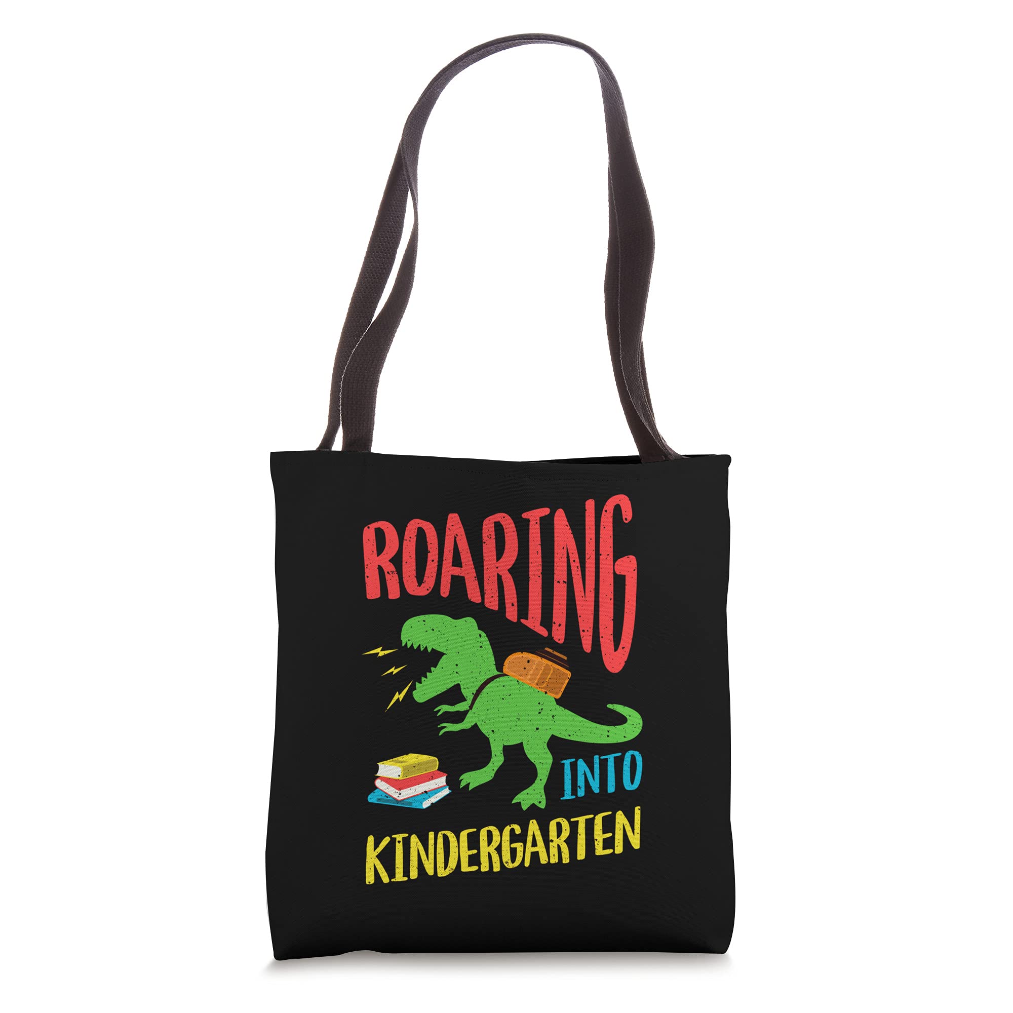 Cute Dinosaur Tote Bag for Middle School - Back to School Supplies, Girls Boys Book Bag for School, Work & Daily Use