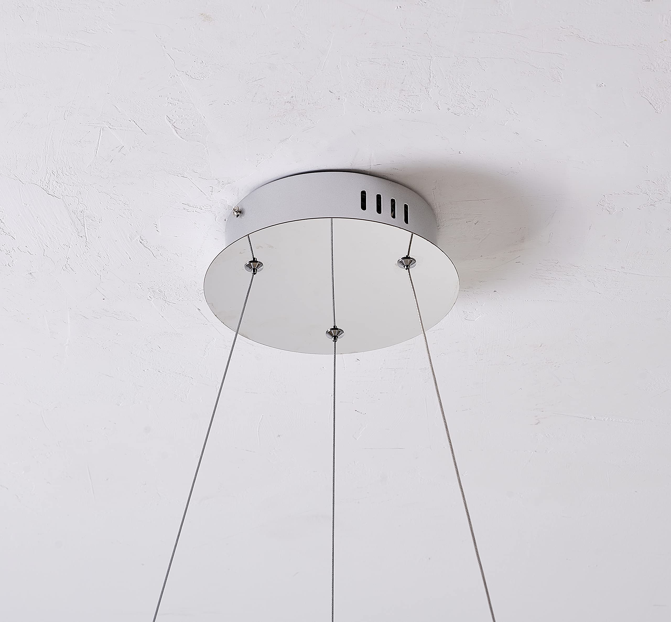 OC40C19C Modern Chrome Chandelier Light Fixture - Elegant Ceiling Lighting for Dining Room, Bedroom & Living Room Decor