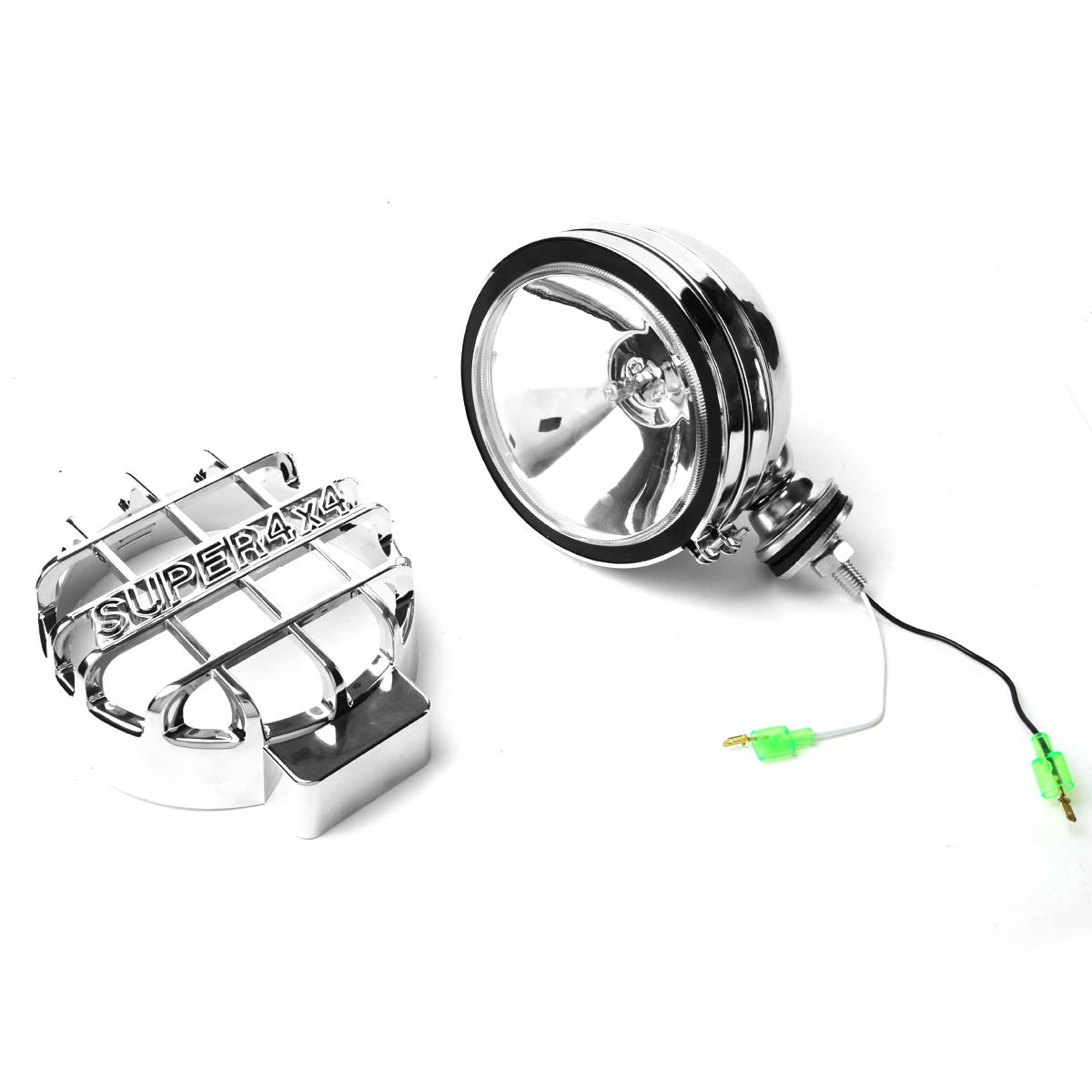 3 Inch Black Bull Bar & 6 Inch Chrome Fog Lights for Chevy C/K-Series GMT400 Trucks - Off-Road Protection & Enhanced Visibility