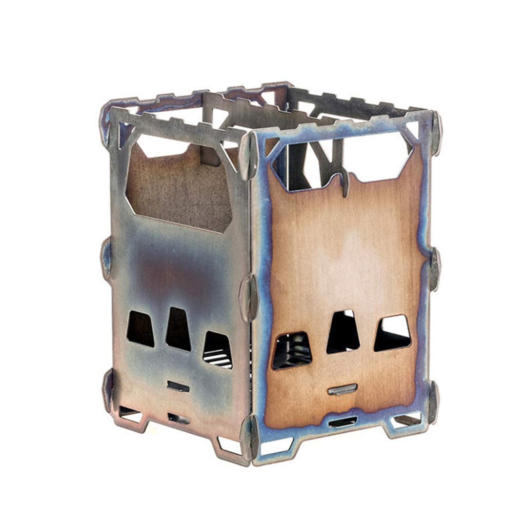 Portable Folding Windproof Camping Stove - Compact Stainless Steel/Titanium Alcohol Burner for Outdoor Camping, Backpacking, Picnics & BBQ | Perfect for Hiking, Emergency Kits & Survival Gear