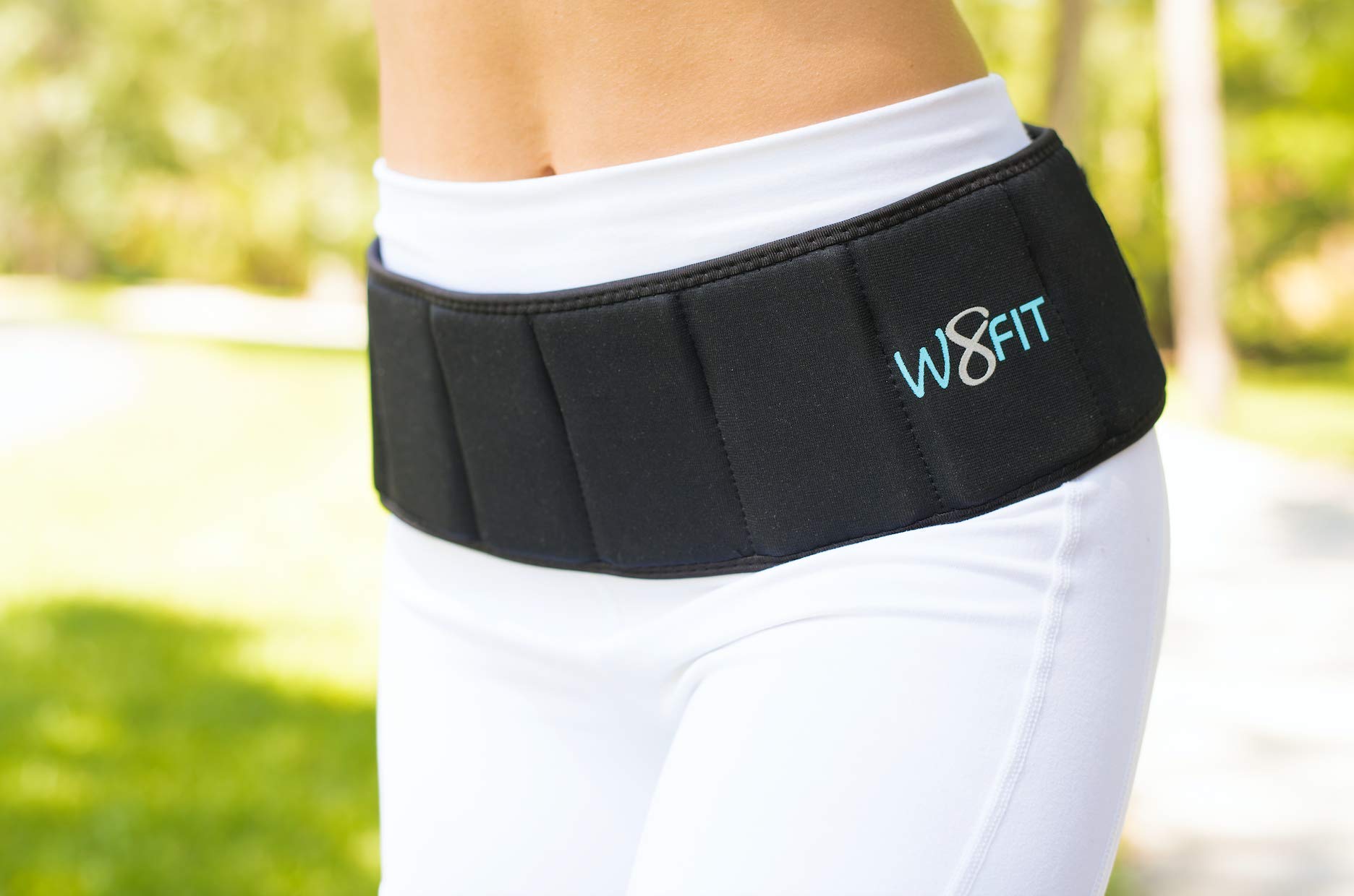 W8FIT Adjustable Weighted Walking & Exercise Belt for Men & Women - 5-20 lbs Weighted Waist Belt for Walking, Running, Hiking & Fitness Training - Perfect for Home Workouts & Outdoor Activities