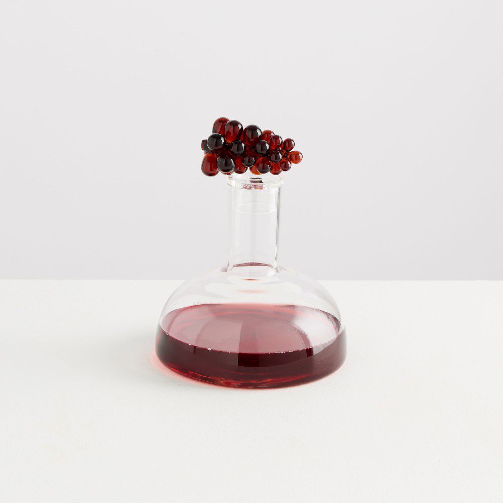 MAISON BALZAC Bordeaux Wine Decanter - Premium Clear & Amber Glass Wine Aerator for Red Wine - Perfect for Dinner Parties, Wine Tasting & Gifts