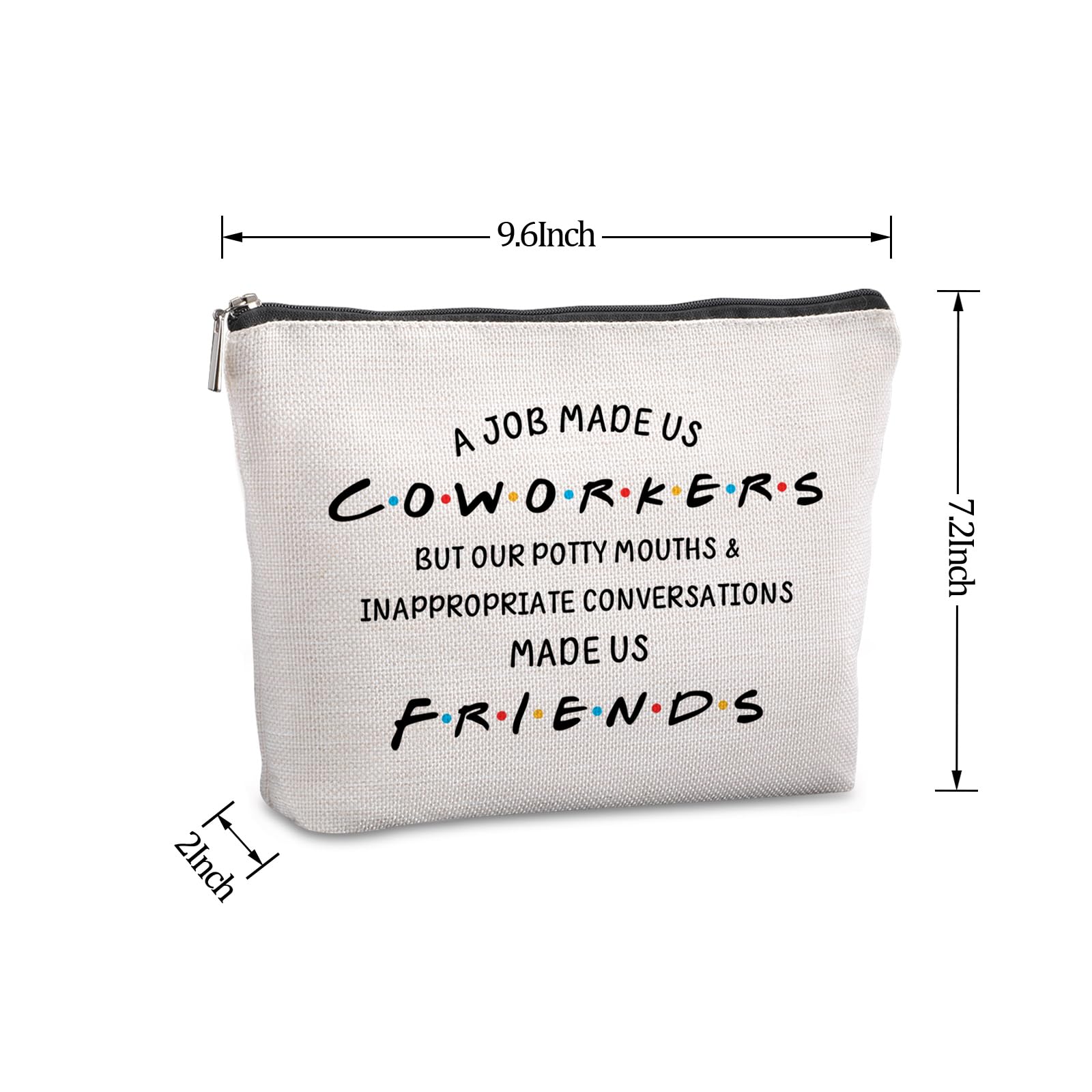 Best Coworker Farewell Gift - Travel Makeup Bag for Women | Office Going Away Present, Thank You Gift for Best Friend, Birthday Gift Idea | Perfect for Business Trips, Vacations & Daily Use
