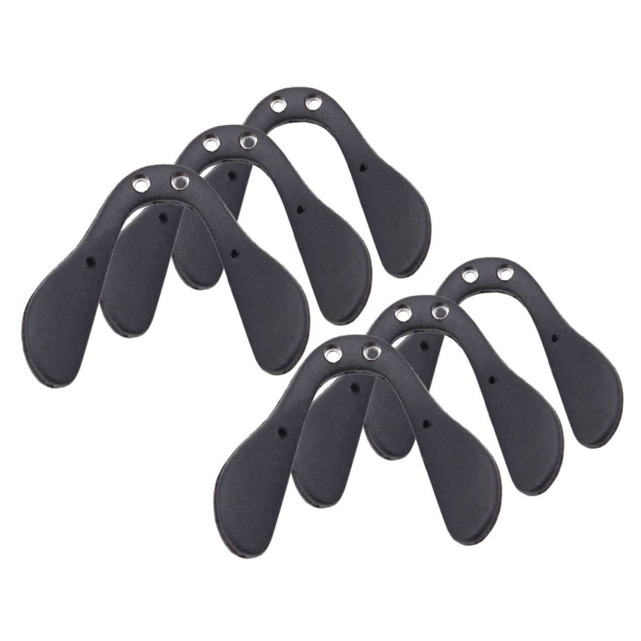 HOMSFOU 6-Pack Glasses Nose Pads - Soft Rubber Nose Bridge Pads for Eyewear, Comfortable Anti-Slip Eyeglass Nose Pads for Adults & Kids - Perfect for Reading, Computer Use, and Outdoor Activities