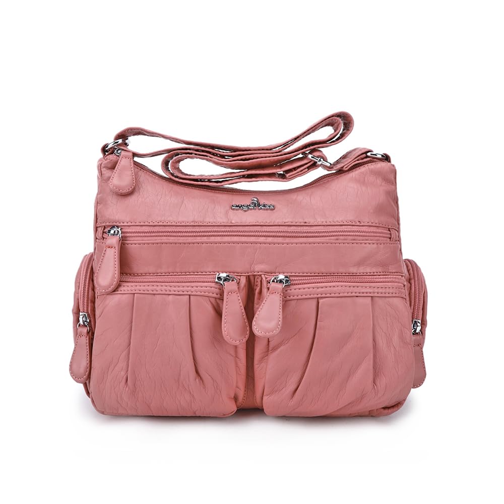 Angelkiss Women's Crossbody Bag - Faux Leather Shoulder Purse for Daily Use