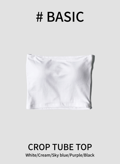 Cropped Tube Top for Women - Stretchy Seamless Summer Tank Top - Fashion Trendy Casual Wear for Beach, Gym, and Party Outfits