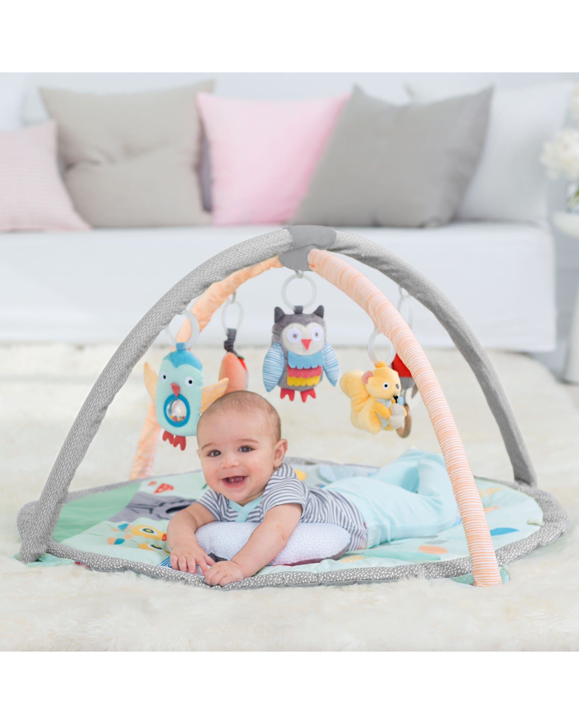 Skip Hop Activity Gym for Babies - Interactive Playmat with Toys & Music for Tummy Time & Sensory Development - Perfect for Newborns & Infants