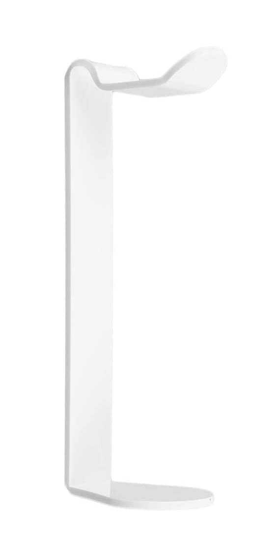 Premium Acrylic Headphone Stand Holder - White | Stylish Desk Organizer for Gaming Headsets, Earphones & Wireless Headphones | Perfect for Home Office, Gaming Setup & Studio Display