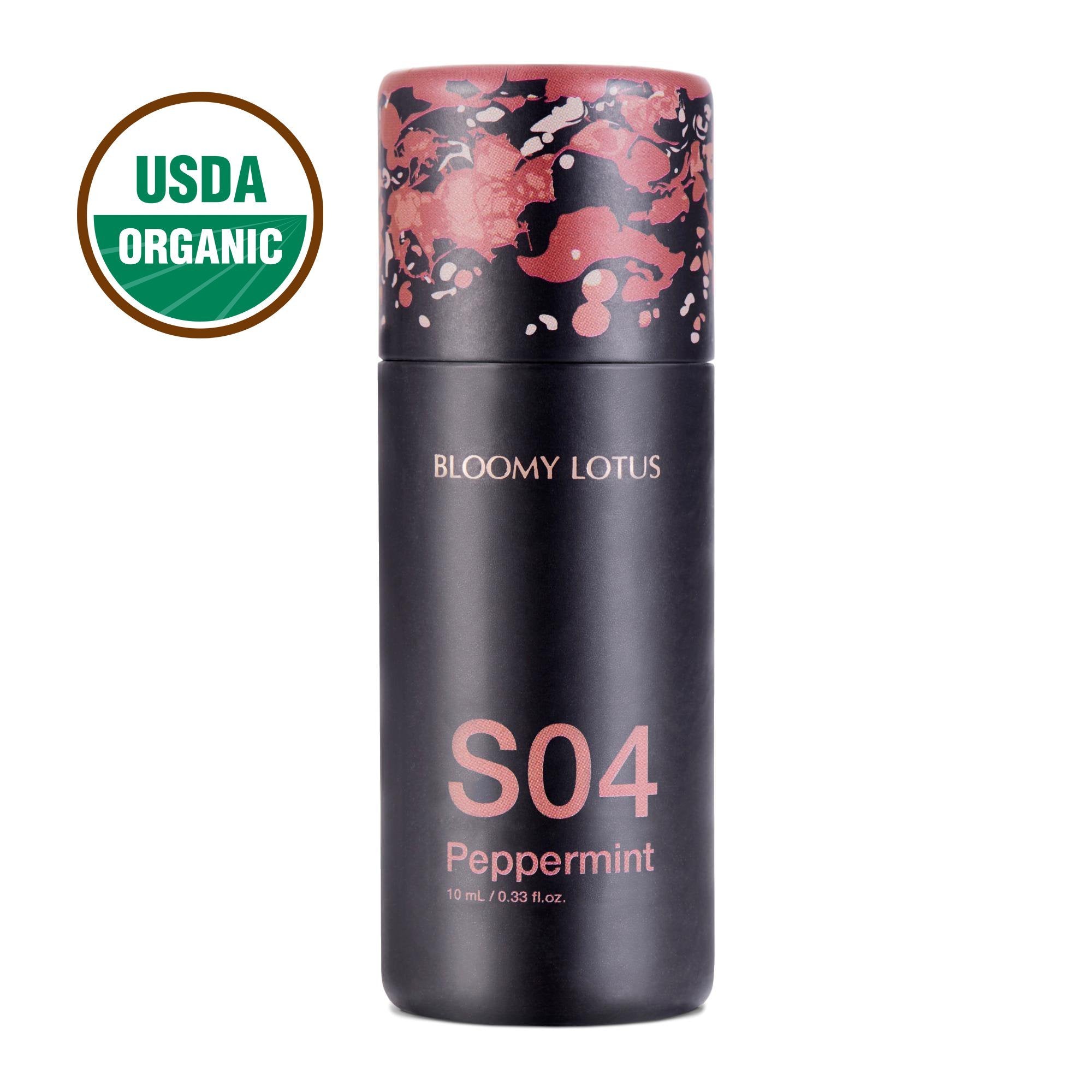 Bloomy Lotus 100% Pure Peppermint Essential Oil - 10ml Bottle for Aromatherapy, Diffusers & Stress Relief
