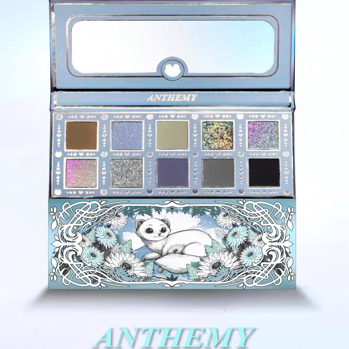 Anthemy Living Creatures Compendium 2.0 Moon Series - Icefield Ermine Chameleon Eyeshadow Palette | Highly Pigmented Makeup Palette for Eyes, Cheeks & Face | Perfect for Night Out, Party & Special Occasion Makeup Looks